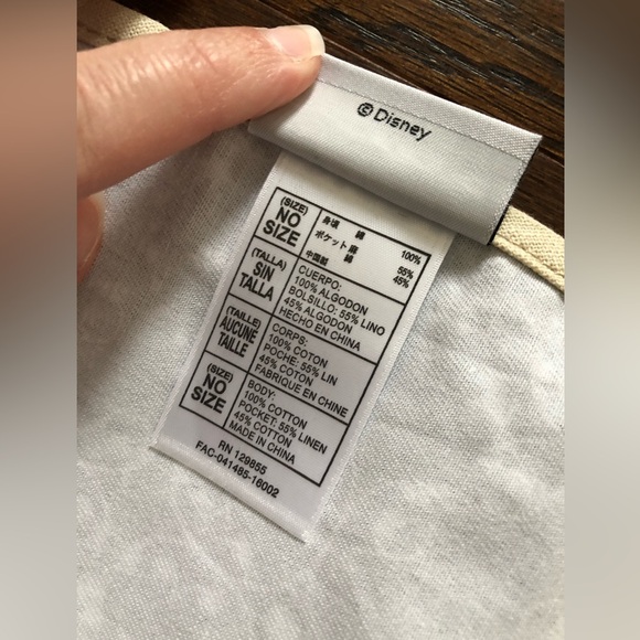 WDW/Disney Parks Gourmet Mickey Mouse Black/Tan Cotton Apron w/Pocket - NWOT! - Picture 10 of 10